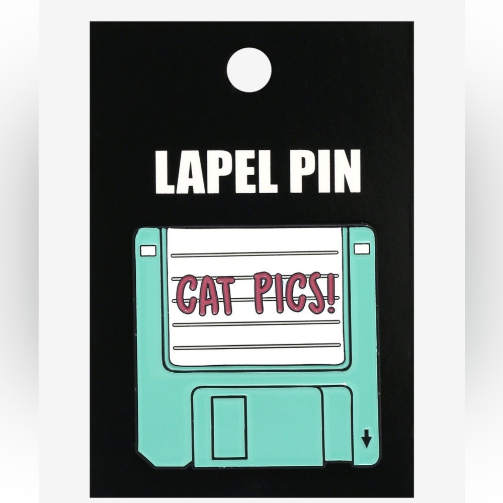 Cat Pics‎ Floppy Disk Enamel Pin Hot Topic